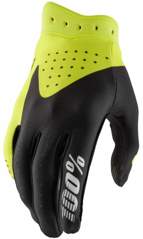 100% Itrack Barn Crosshandskar Svart/Neon-Gul