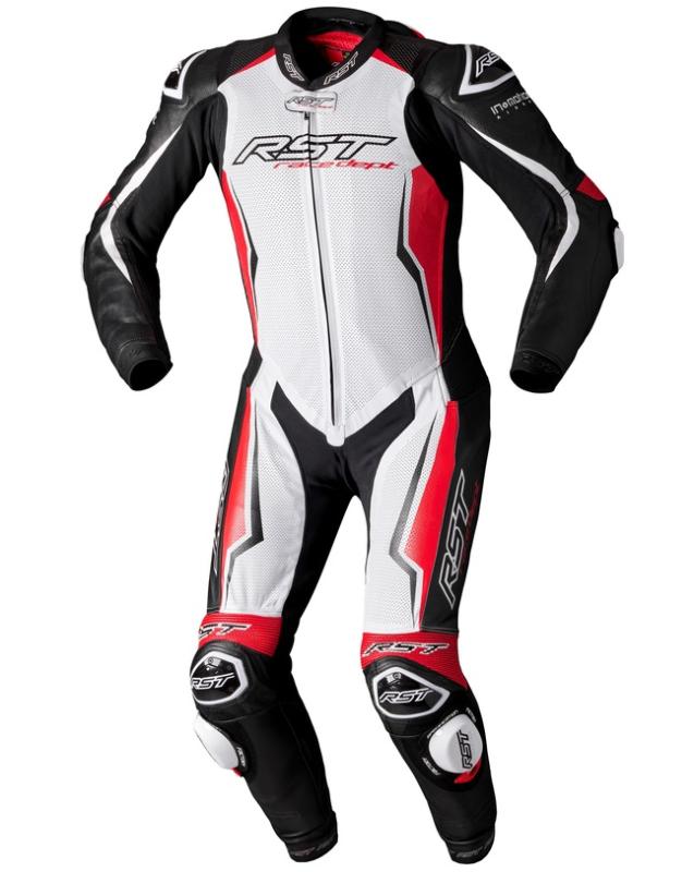 RST V4.1 Evo Airbag Skinnställ Vit/Röd/Svart