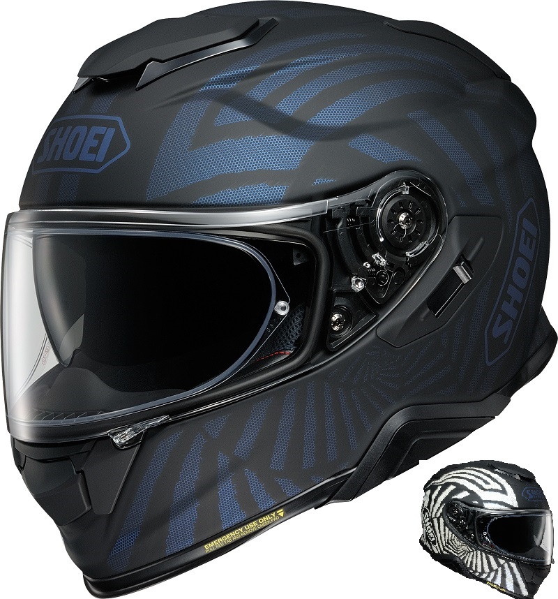 Shoei GT-Air 2 Qubit TC-5 Hjälm Mattsvart/Blå/Vit