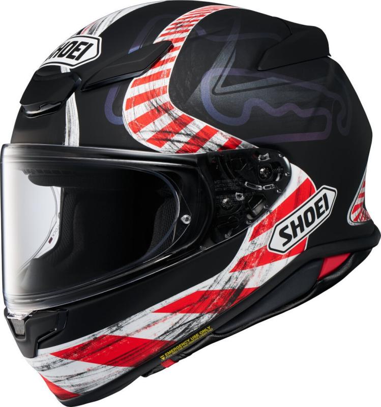 Shoei NXR 2 Knee Down TC-5 Hjälm Svart/Röd/Vit