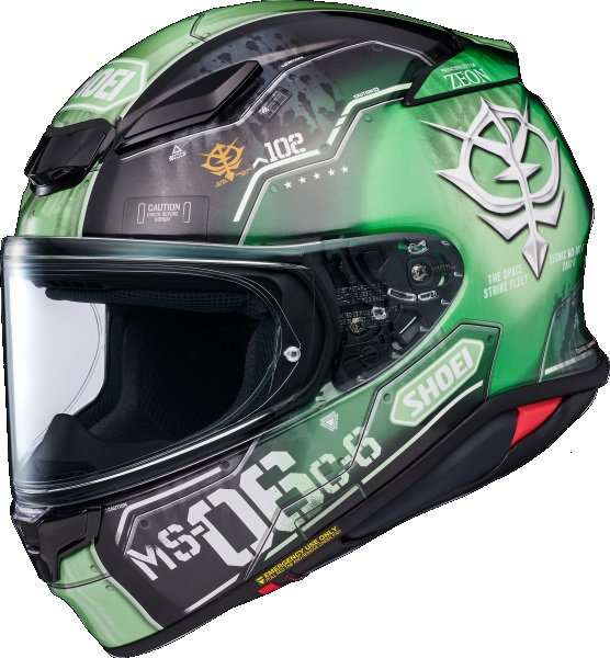 Shoei NXR 2 Zaku II TC-4 Hjälm Grön/Svart