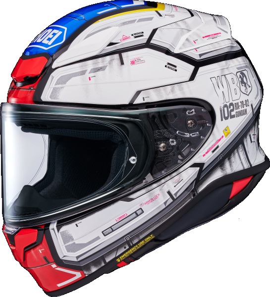 Shoei NXR 2 Gundam TC-10 Hjälm Vit/Röd/Blå