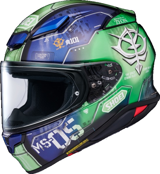 Shoei NXR 2 Zaku I TC-11 Hjälm Grön/Blå