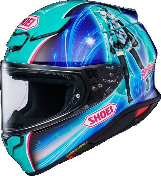 Shoei NXR 2 Hatsune Miku TC-4 Hjälm