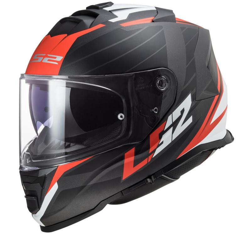 LS2 FF800 Storm II Hjälm Nerve Mattsvart/Röd
