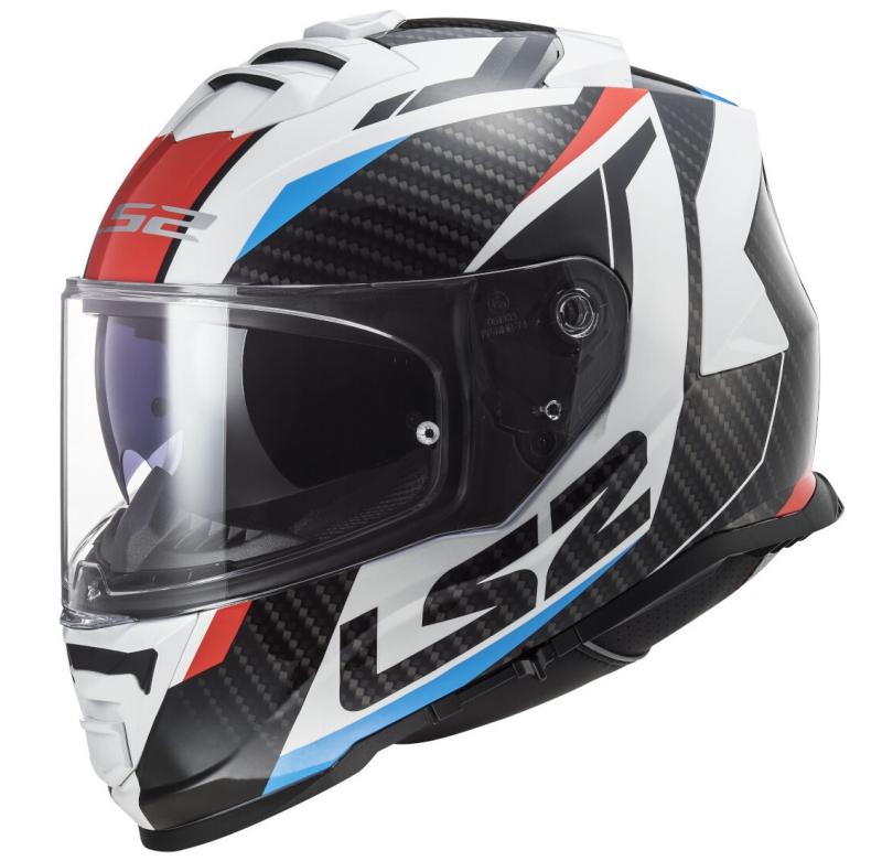 LS2 FF800 Storm II Hjälm Racer Vit/Blå/Röd