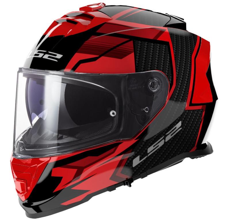 LS2 FF800 Storm II Hjälm Tracker Röd/Svart