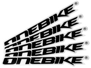 OneBike Stickers Svart 16cm 5st