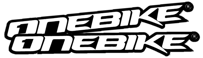 OneBike Stickers Vit 16cm 2st