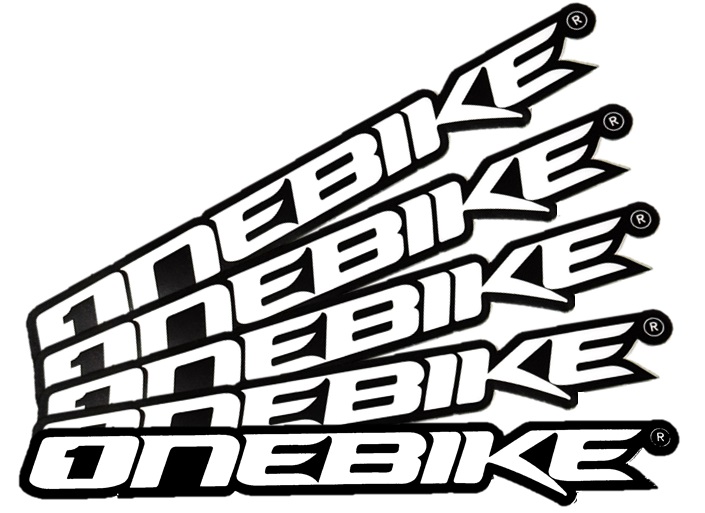 OneBike Stickers Vit 16cm 5st