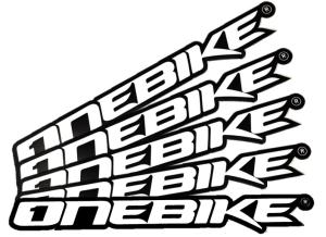 OneBike Stickers Vit 16cm 5st
