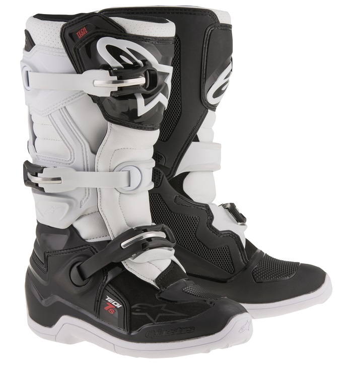 Alpinestars Tech 7s Barn Crosstövel Svart/Vit