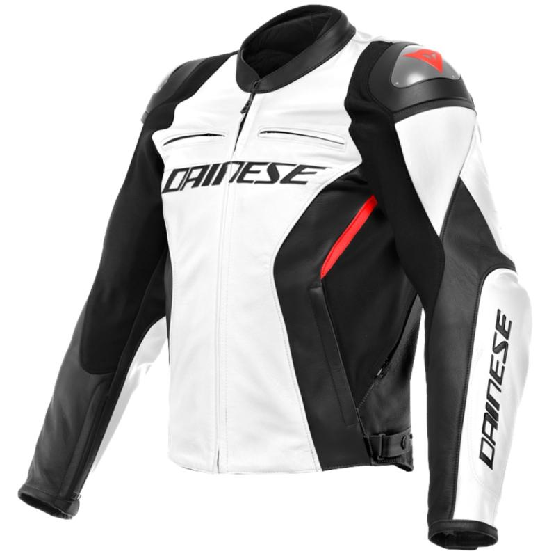 Dainese Racing 4 Skinnjacka Vit/Svart