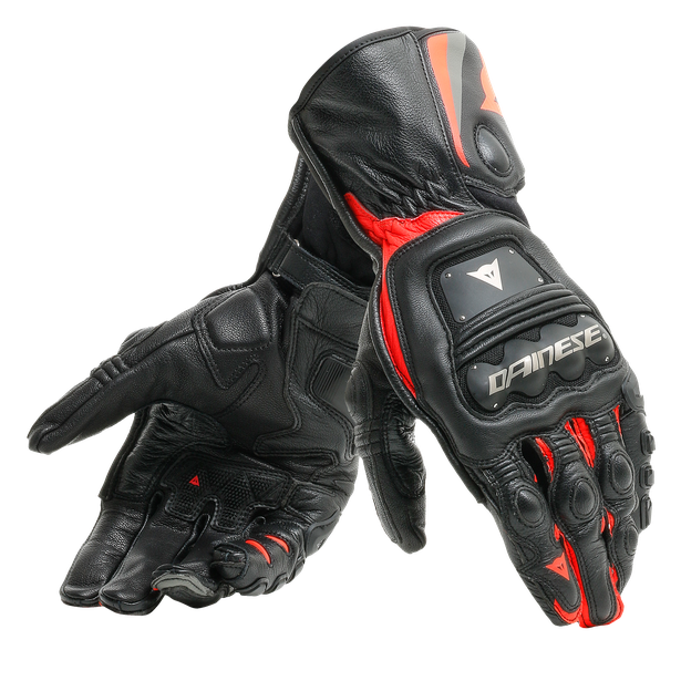 Dainese Steel-Pro Handske Svart/Fluo-Röd