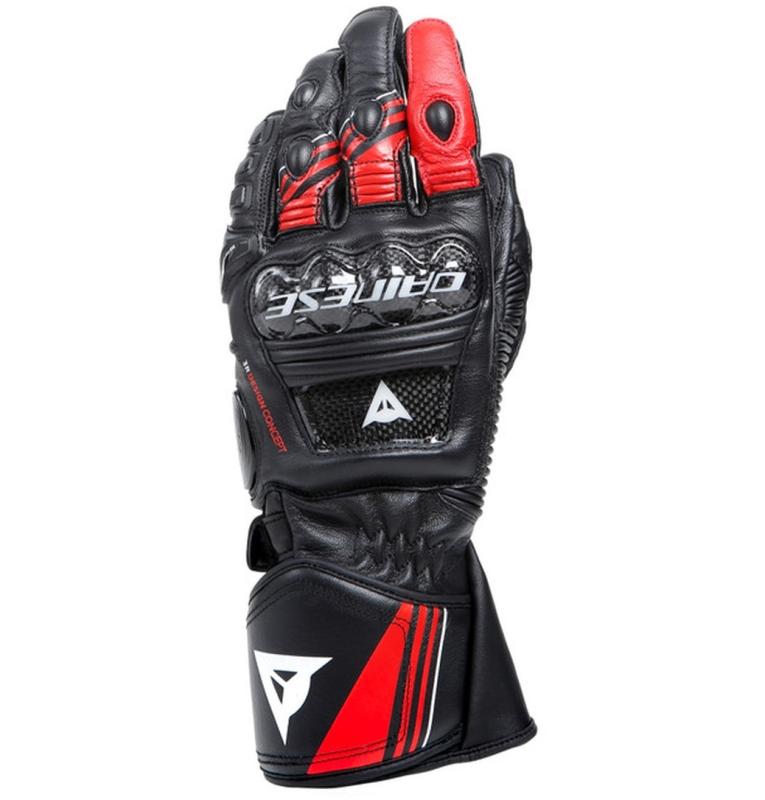 Dainese Druid 4 Handske Svart/Röd/Vit