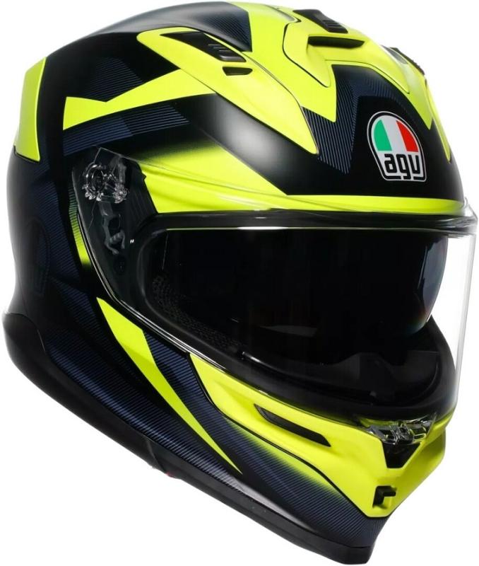 AGV K7 Glimpse Hjälm Mattsvart/Fluo-Gul