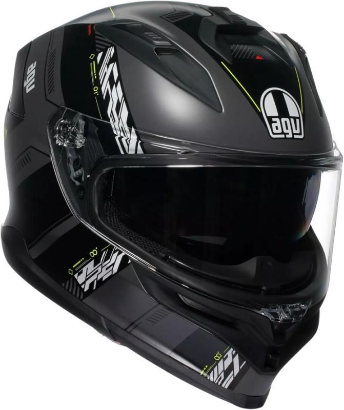 AGV K7 Kyber Hjälm Mattgrå/Fluo-Gul