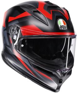 AGV K7 Glimpse Hjälm Mattsvart/Röd
