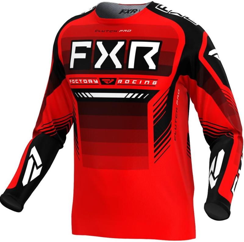 FXR Clutch Pro Crosströja Svart/Röd