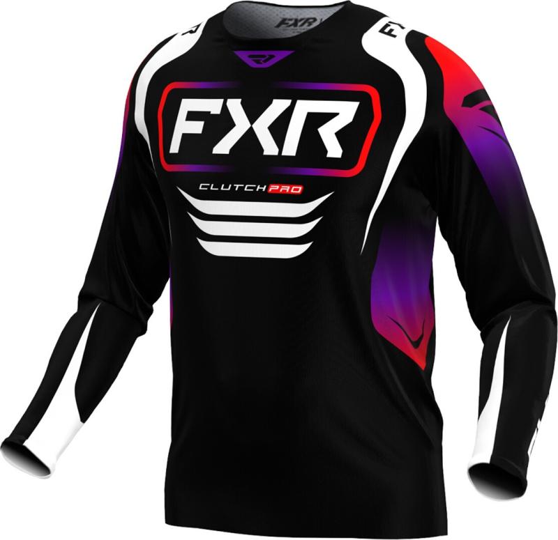 FXR Clutch Pro Crosströja Svart/Röd/Lila