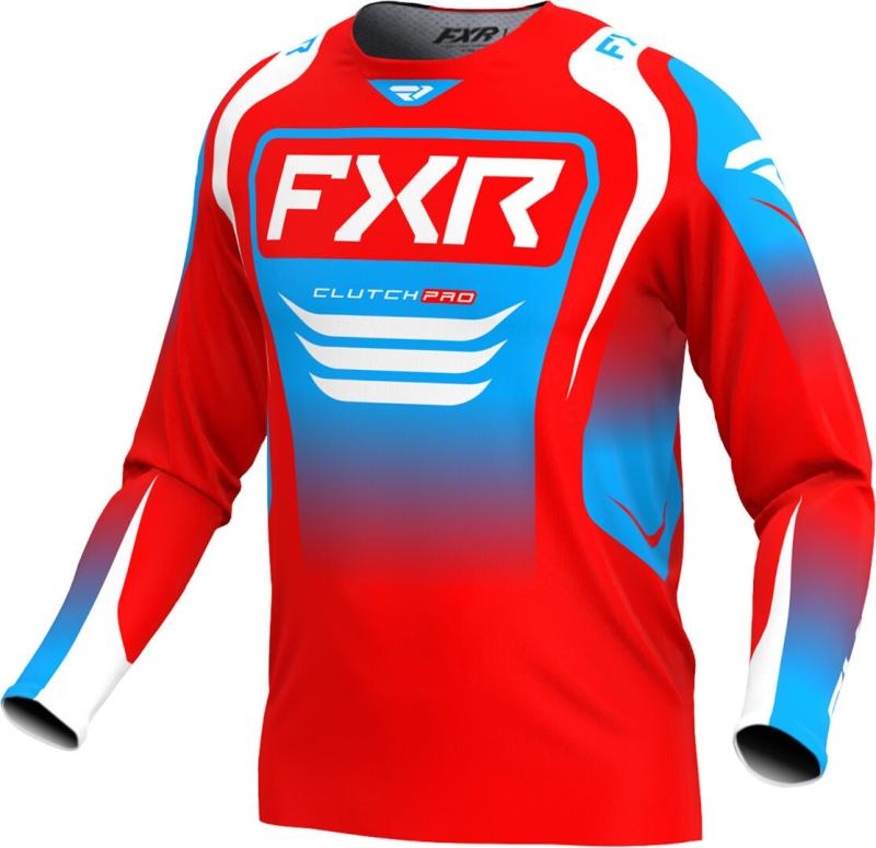 FXR Clutch Pro Crosströja Röd/Vit/Blå