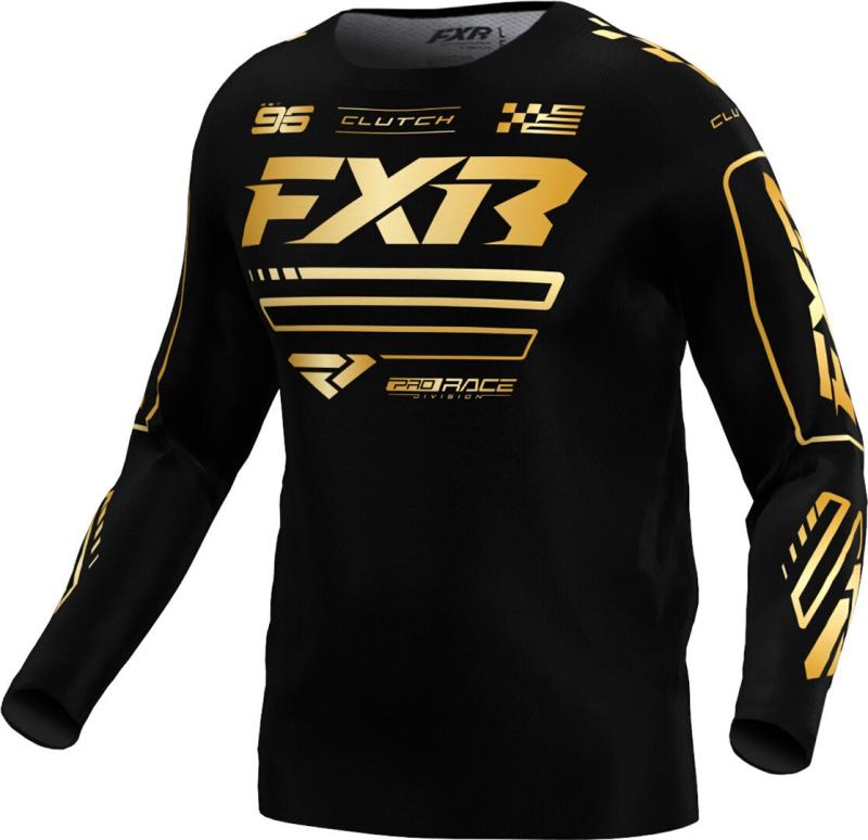 FXR Clutch Pro Crosströja Svart/Guld