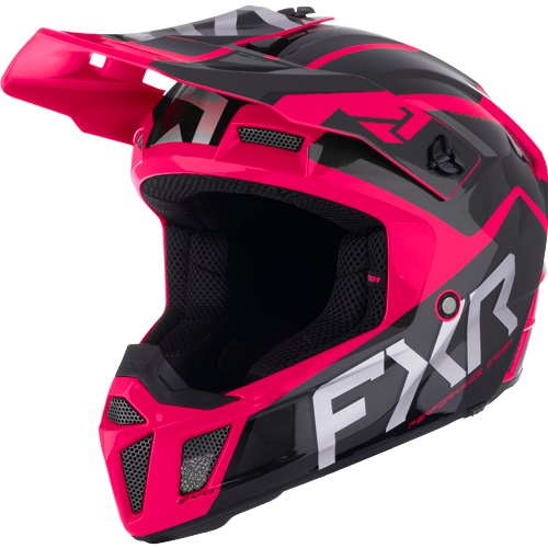 FXR Clutch Evo Barn Hjälm Svart/Rosa