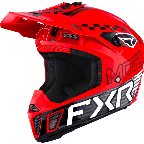 FXR Clutch MX Barn Hjälm Röd/Svart