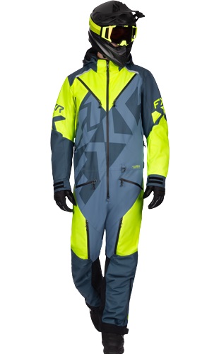 FXR Cold Cross CX Lite Monosuit Grå/Neon-Gul