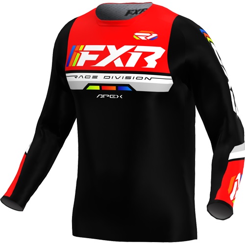 FXR Apex Barn Crosströja Svart/Röd