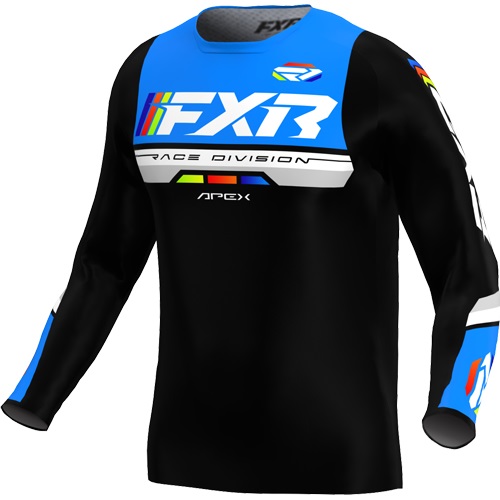 FXR Apex Barn Crosströja Svart/Blå