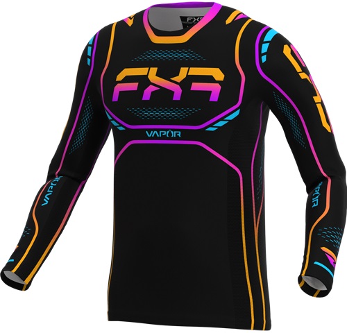 FXR Vapor Nightfall Barn Crosströja Svart/Lila/Orange
