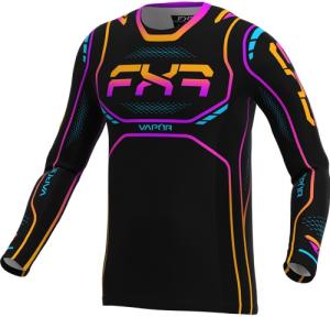 FXR Vapor Nightfall Barn Crosströja Svart/Lila/Orange