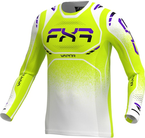 FXR Vapor Air Atomic Barn Crosströja Neon-Gul/Vit
