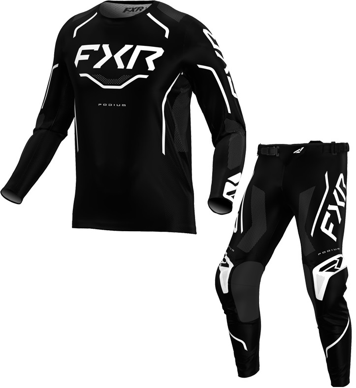 FXR Podium Barn Cross Klädset Svart/Vit