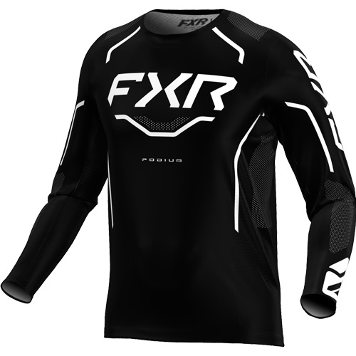 FXR Podium Barn Crosströja Svart/Vit