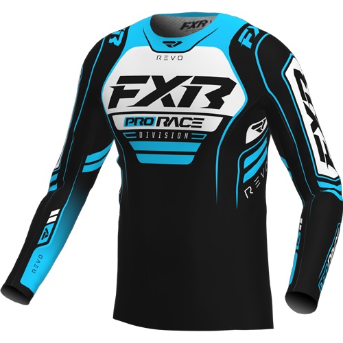 FXR Revo Brisk Barn Crosströja Svart/Blå/Vit
