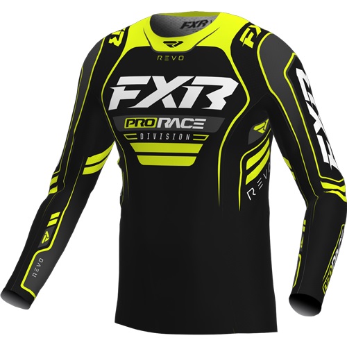 FXR Revo Toxic Barn Crosströja Svart/Neon-Gul