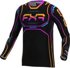 FXR Vapor Nightfall Crosströja Svart/Lila/Orange