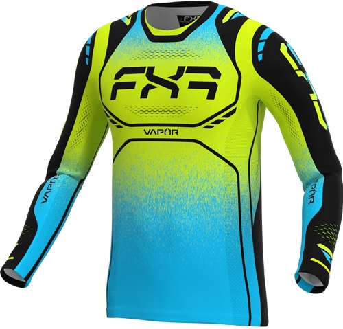 FXR Vapor Vivid Crosströja Neon-Gul/Blå