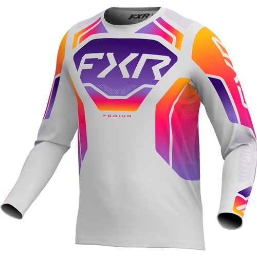 FXR Podium Relay Crosströja Grå/Lila/Orange