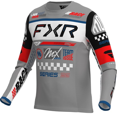 FXR Podium Gladiator Crosströja Grå/Vit