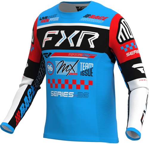 FXR Podium Gladiator Crosströja Blå/Röd/Vit