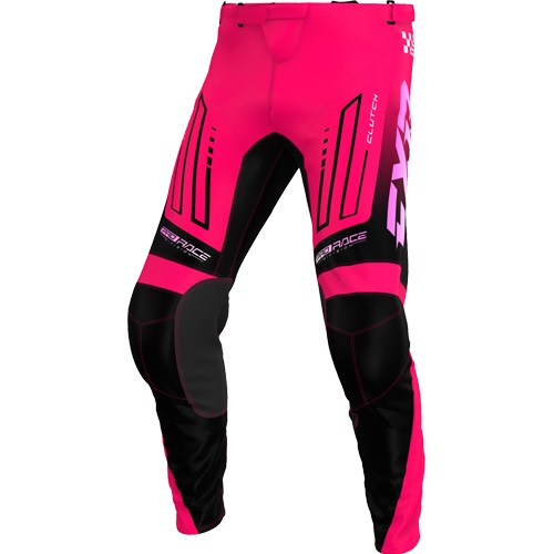 FXR Clutch Barn Crossbyxor Razz/Svart/Rosa