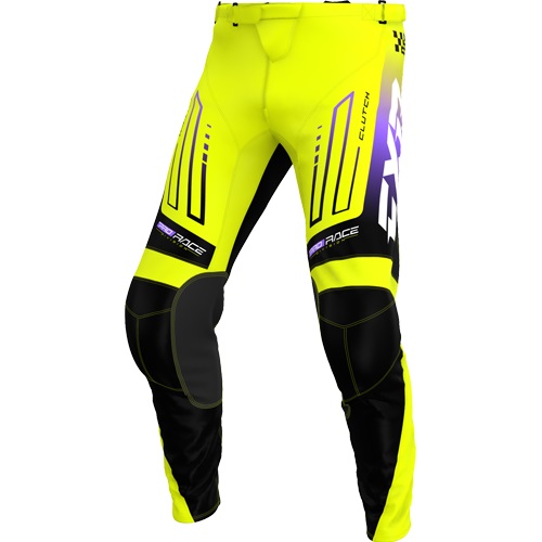 FXR Clutch Barn Crossbyxor Gul/Svart/Lila