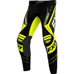FXR Revo Toxic Barn Crossbyxor Svart/Neon-Gul