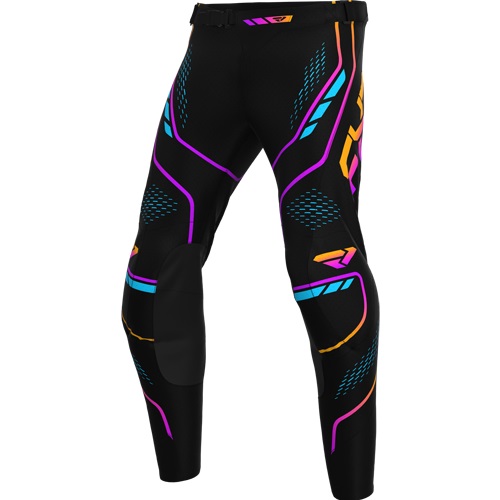 FXR Vapor Nightfall Crossbyxor Svart/Lila/Orange