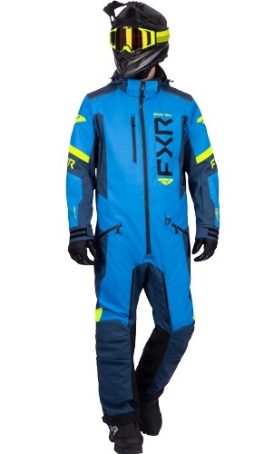 FXR Helium Lite Monosuit Blå/Neon-Gul