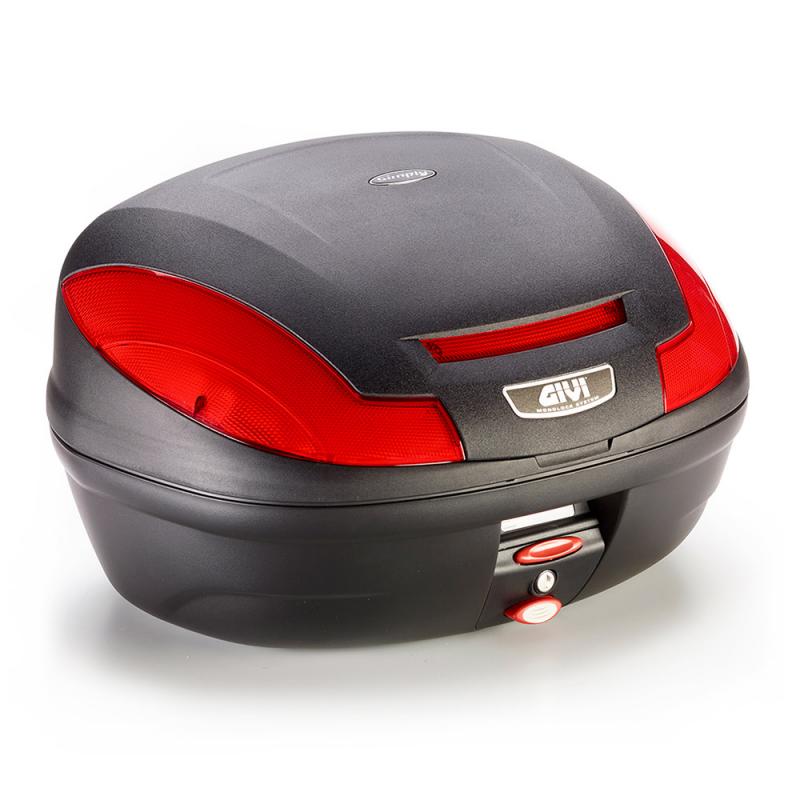 Givi E470 Simply III monolock Toppbox Svart/Röd