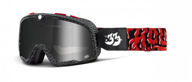 100% Barstow Crossglasögon House Ind., Silverspegel Siktskiva